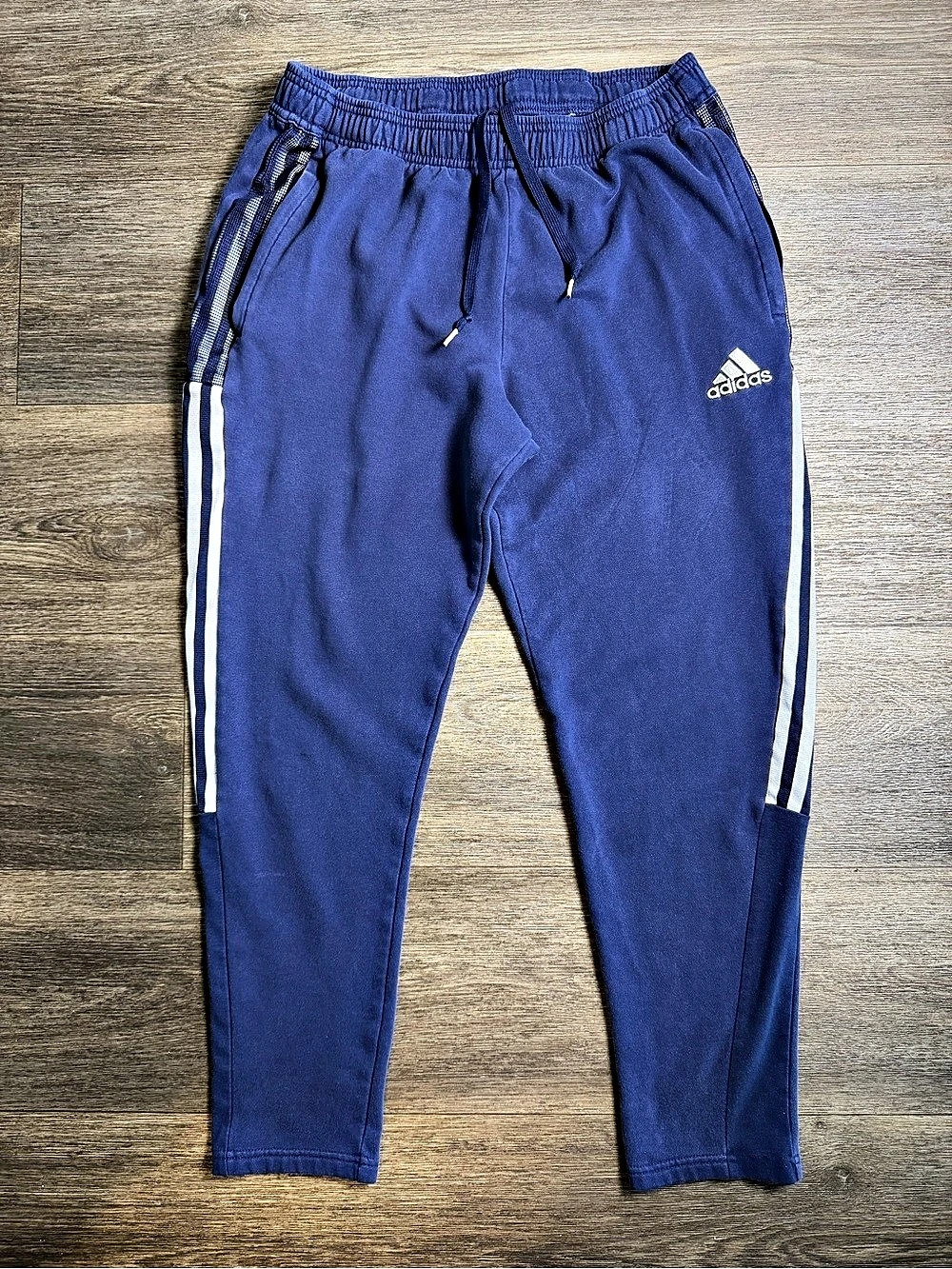 adidas Men's Blue Color Block Joggers Size Large